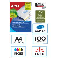 Uzlmes A4, 36.8*23.8mm (55), noapaoti stri, 100 loksnes